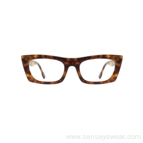 Women Fashion Cat Eye Acetate Optical Frame Glasses